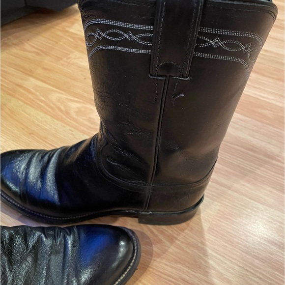 Mens Justin Brand Genuine Exotic smooth Ostrich Roper Boots. Style 3342 - Picture 5 of 12